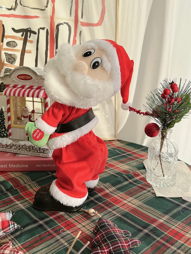 춤추는 산타 인형 캐롤 크리스마스 선물 트월킹산타